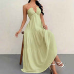 Elegantes Halterneck Sommerkleid | Rückenfrei & A-Linie Ansicht 3 – Kleid – ESTID