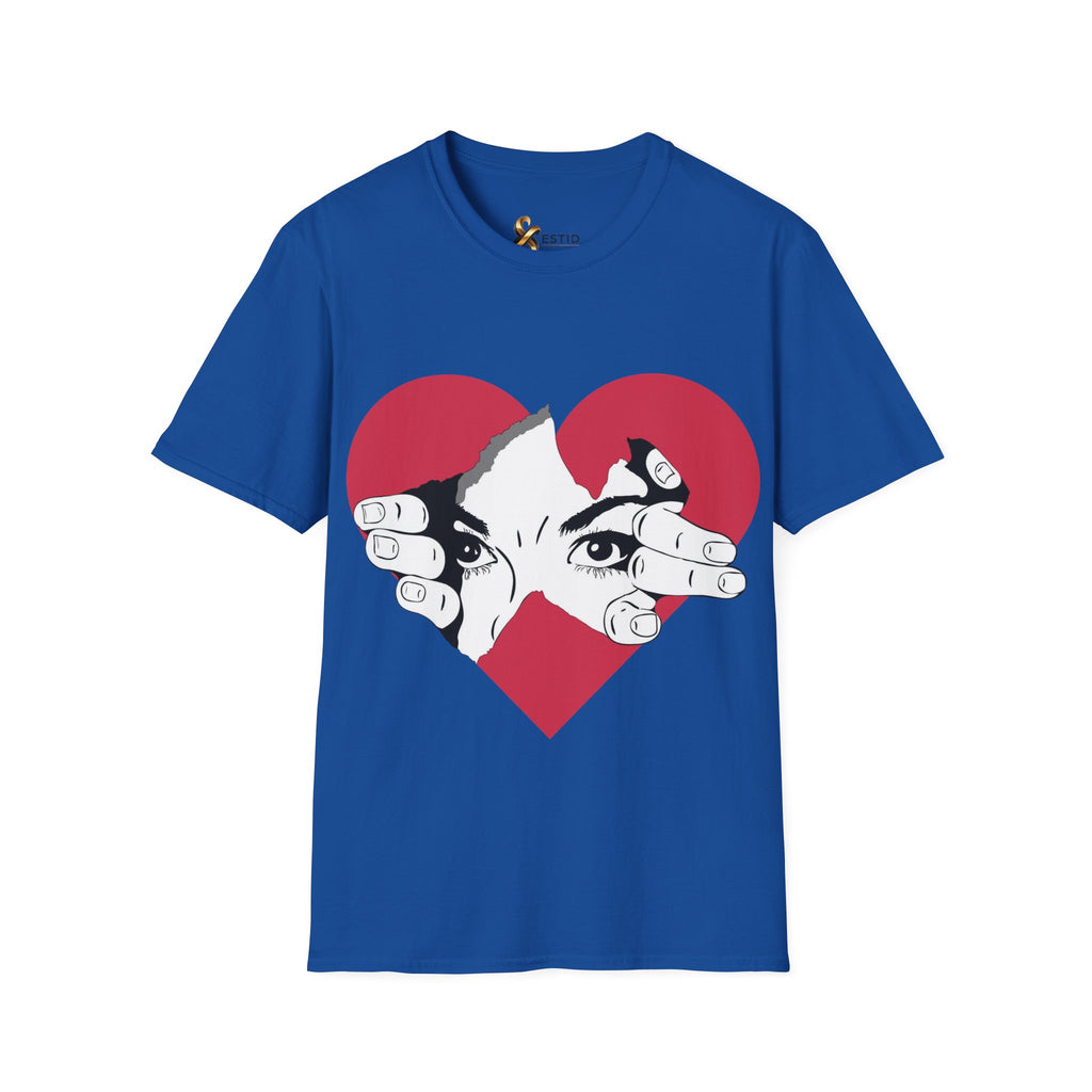 Herz‑Hände T-Shirt – Eye Peek Herz Grafik Tee Ansicht 28 – T-Shirt – ESTID