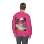 Tropical Palm Sunset Sweatshirt – Beach Vacation Crewneck