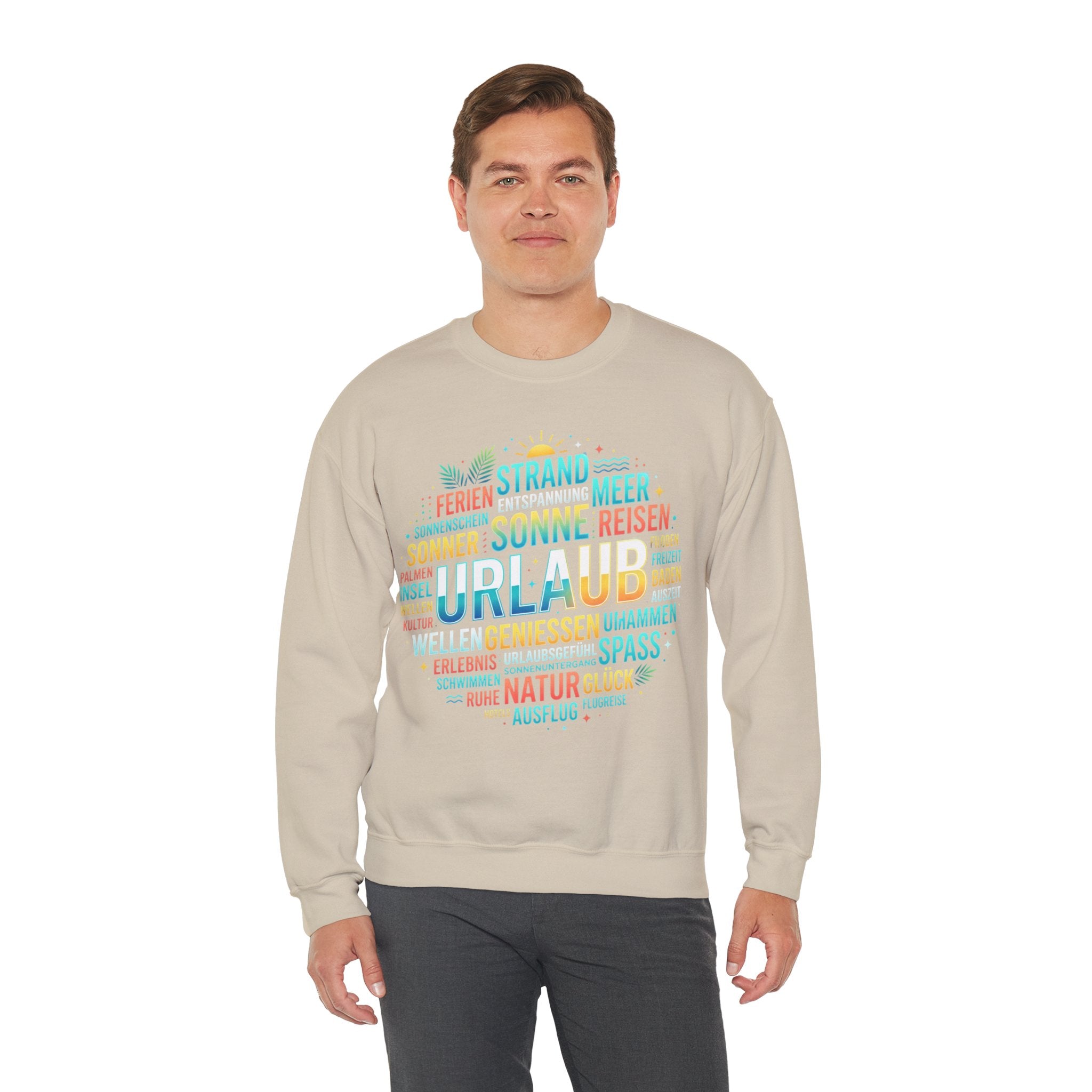 Tropical Palm Sunset Sweatshirt – Beach Vacation Crewneck