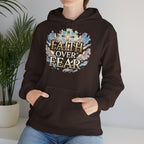 Faith Over Fear Hoodie – Jesus Kreuz Kapuzenpullover | Christliches Sweatshirt