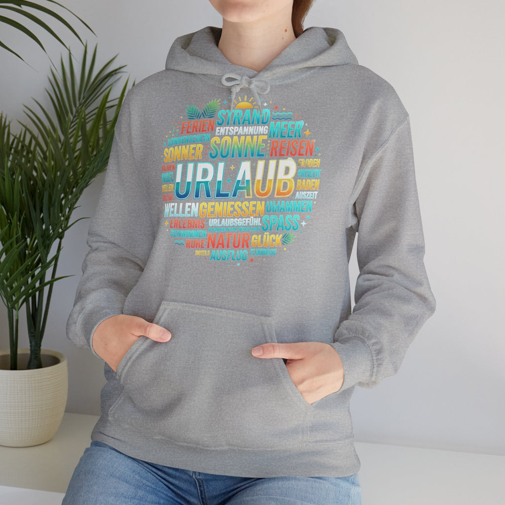 Urlaub Hoodie – Tropischer Palm Sunset Kapuzenpullover