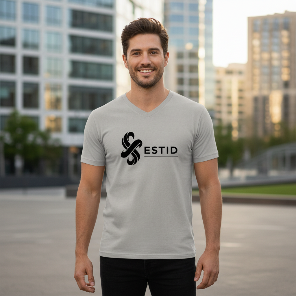 Herren Premium Bio V-Neck T-Shirt ESTID