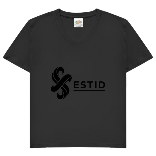 Damen Basic V-Neck T-Shirt ESTID