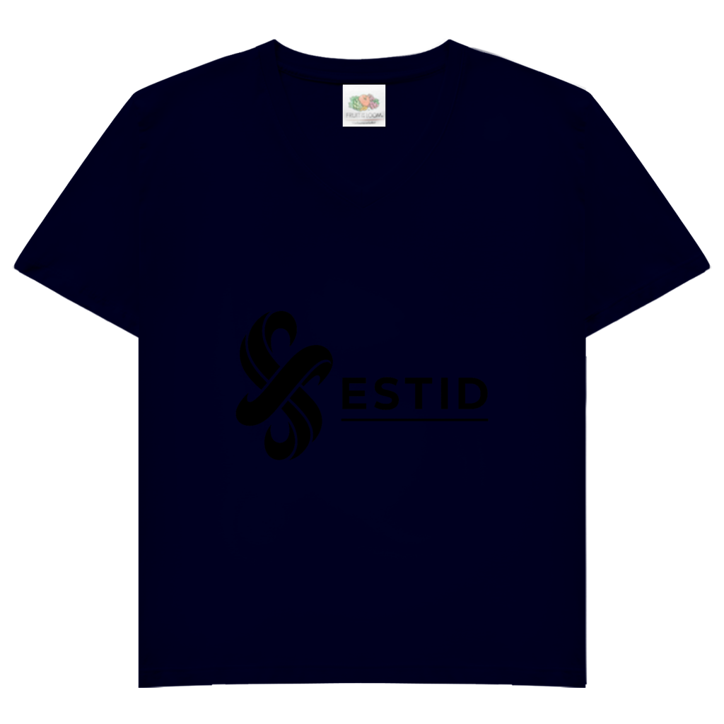 Damen Basic V-Neck T-Shirt ESTID