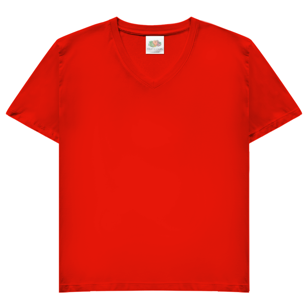 Damen Basic V-Neck T-Shirt