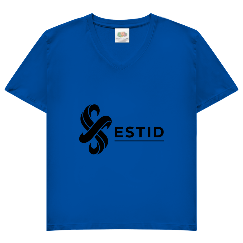 Damen Basic V-Neck T-Shirt ESTID