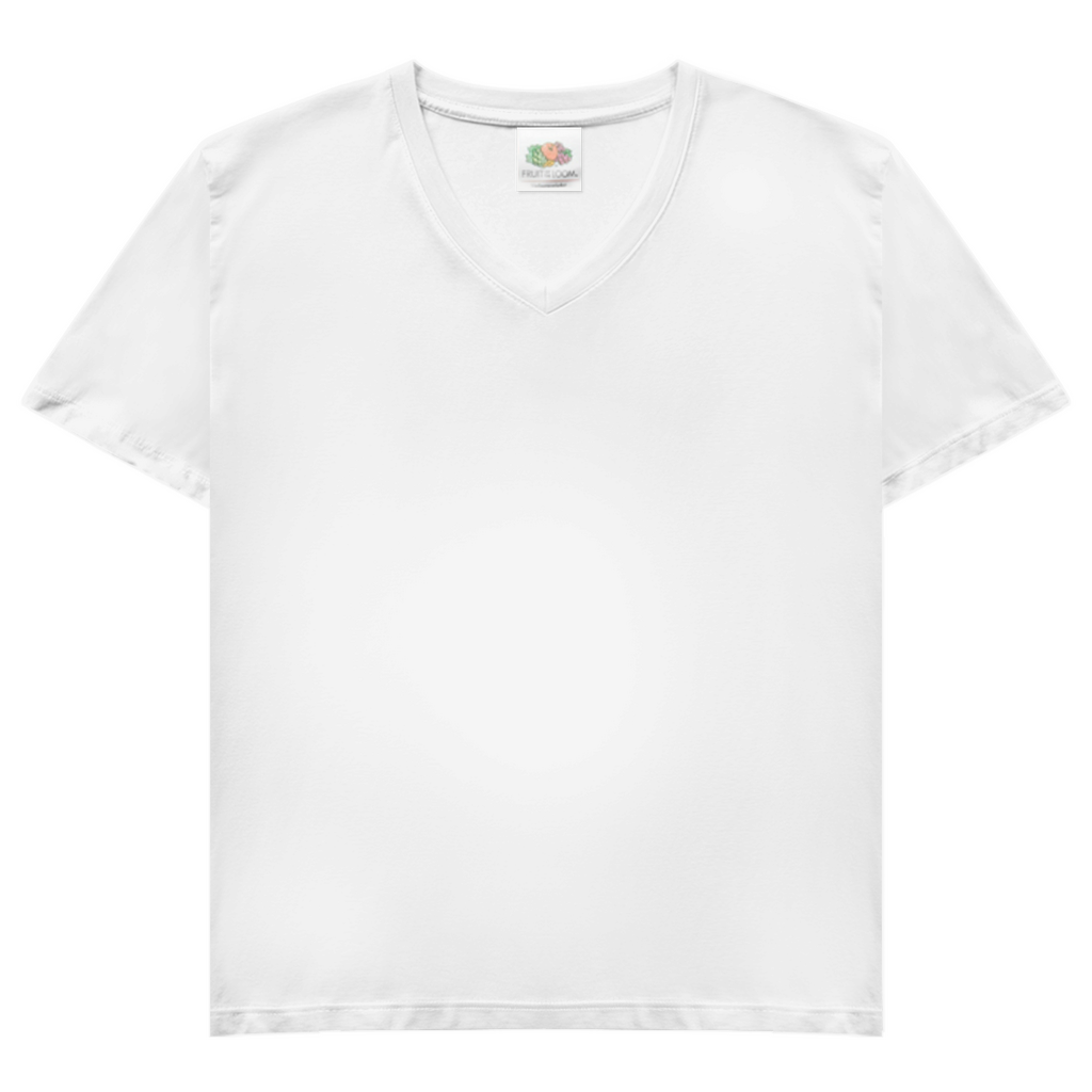 Damen Basic V-Neck T-Shirt