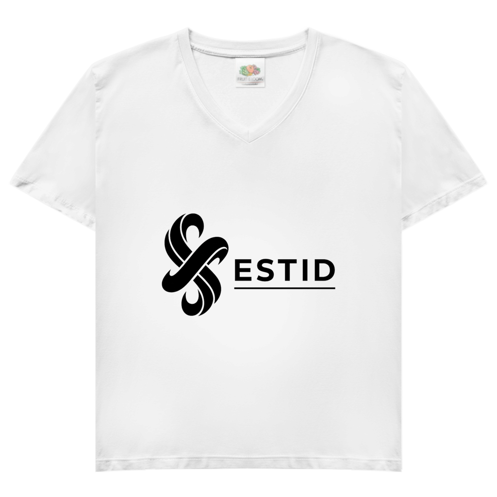 Damen Basic V-Neck T-Shirt ESTID
