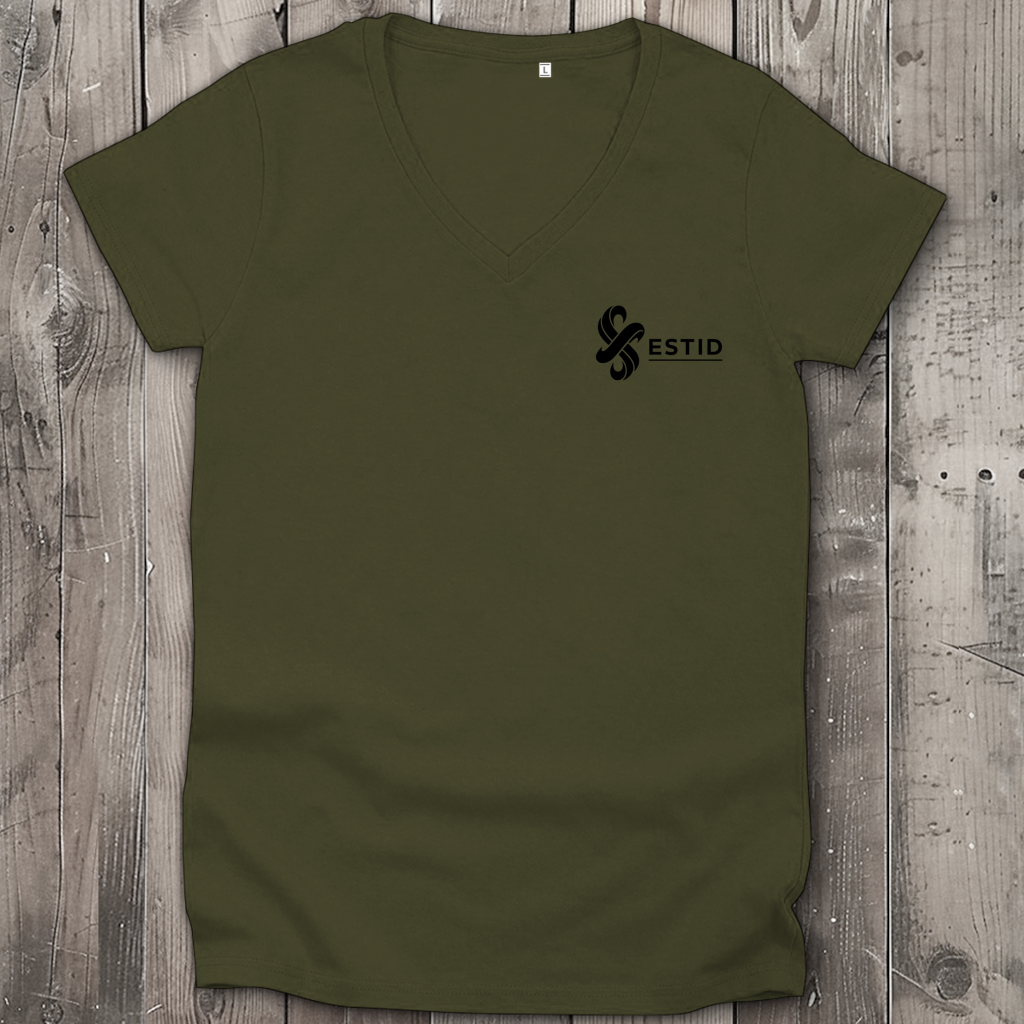 Damen Premium Bio V-Neck T-Shirt ESTID