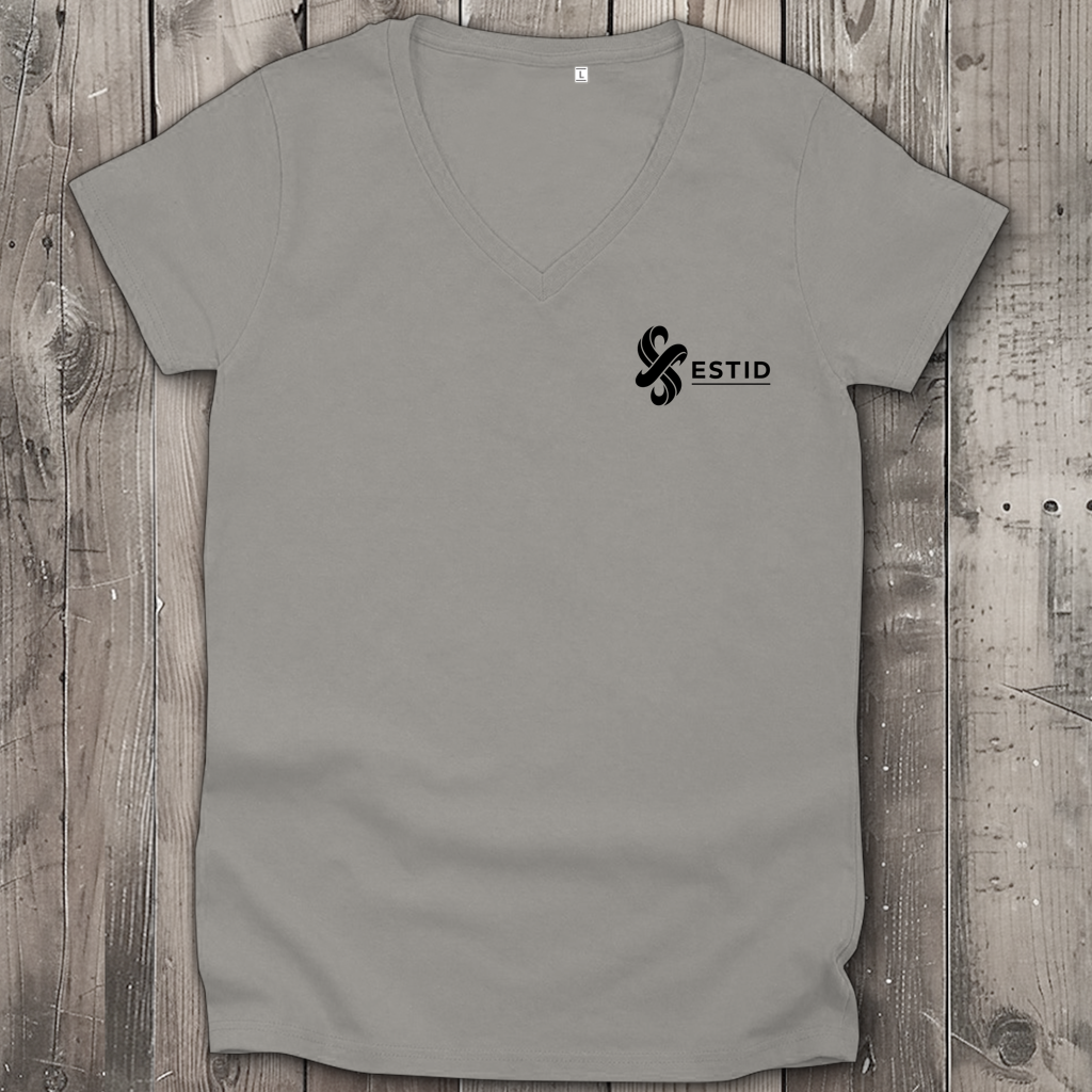 Damen Premium Bio V-Neck T-Shirt ESTID
