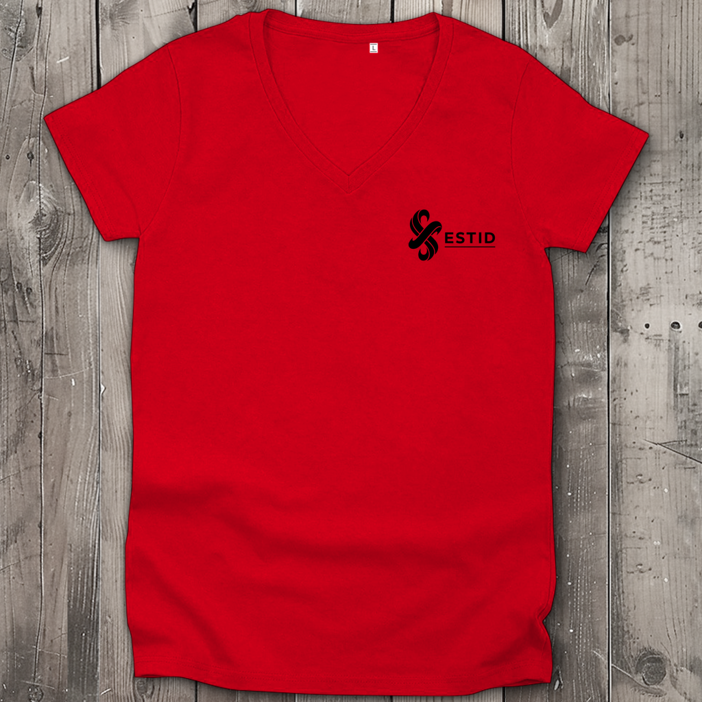 Damen Premium Bio V-Neck T-Shirt ESTID