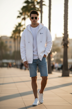 Herren Oversize Zipper Hoodie Jesus Herz – zipper hoodie – ESTID