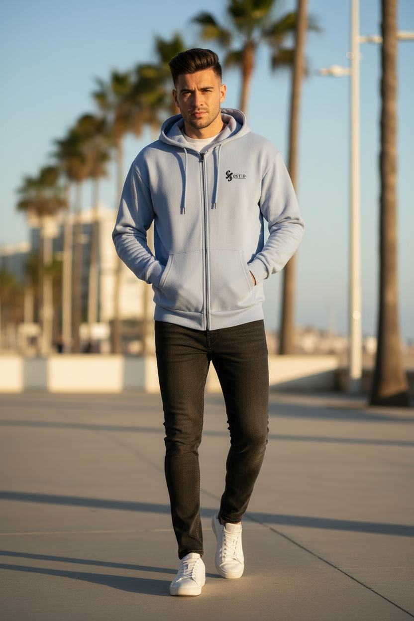 Herren Oversize Zipper Hoodie Jesus Herz Ansicht 5 – zipper hoodie – ESTID