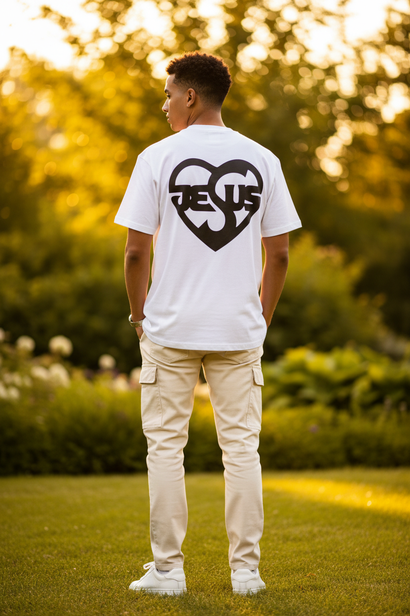 Christliches Herren Heavy T-Shirt ESTID Detailansicht – Clothes – ESTID
