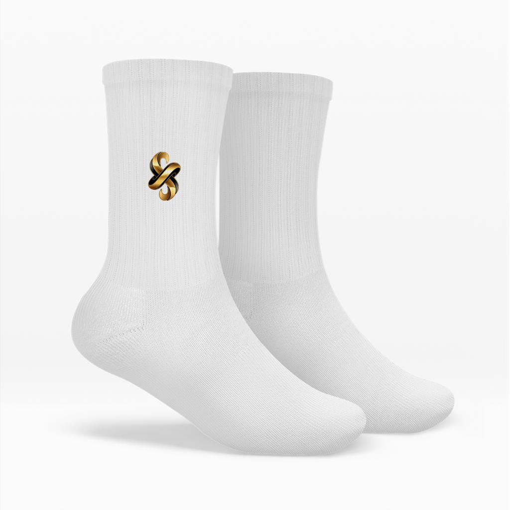 Premium Crew Socken mit exklusivem Gold-Logo ESTID Ansicht 6 – socken – ESTID