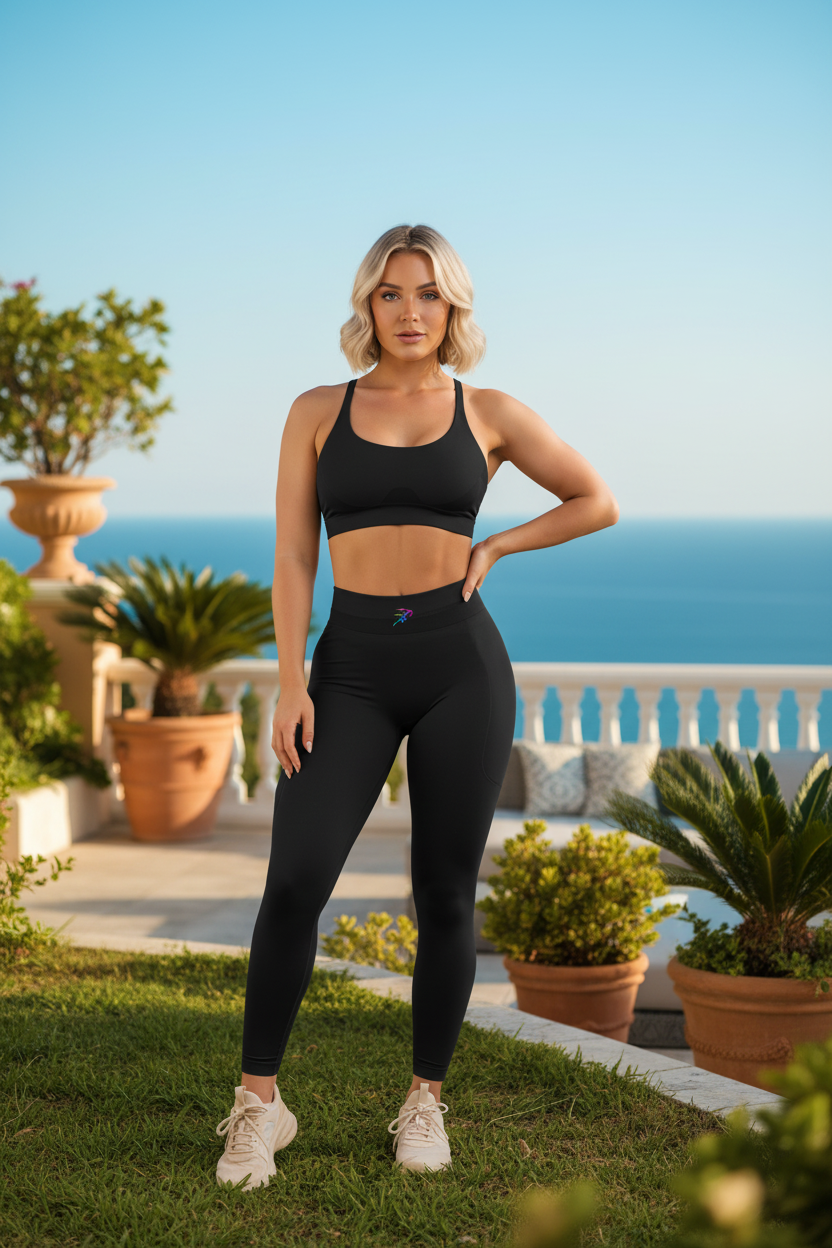 Blickdichte High-Waist Sport-Leggings – Clothes – ESTID