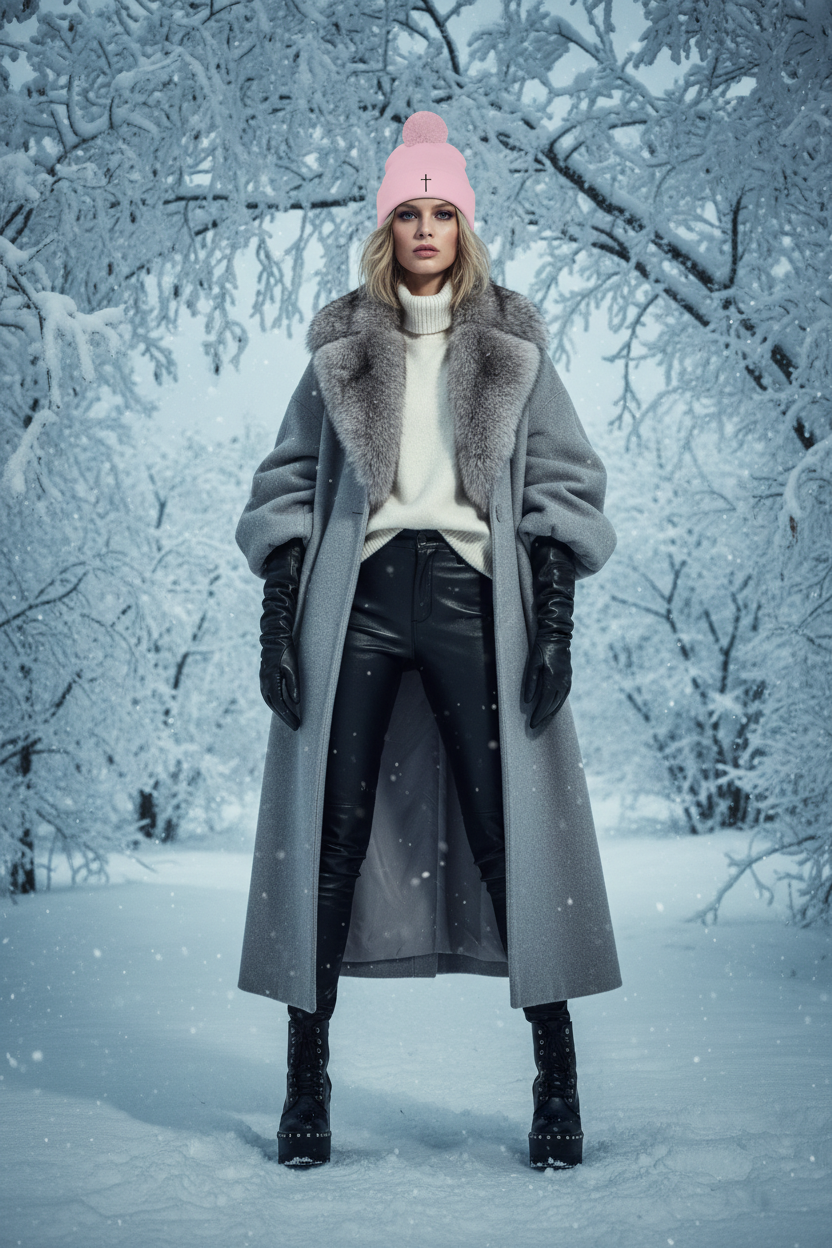Bommelmütze mit Kreuz – ESTID Glaube & Style Detailansicht – Accessories – ESTID