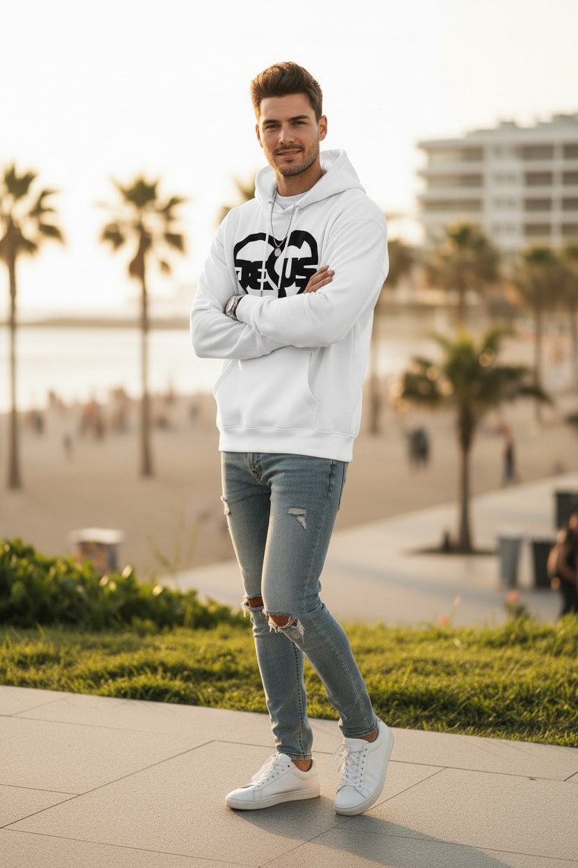 Herren Hoodie mit Jesusmotiv – ESTID Glaube & Style Ansicht 5 – Hoodie – ESTID