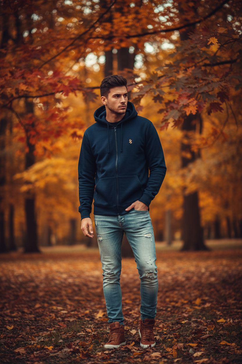 Herren Zipper Hoodie – ESTID Fashion Ansicht 3 – Clothes – ESTID