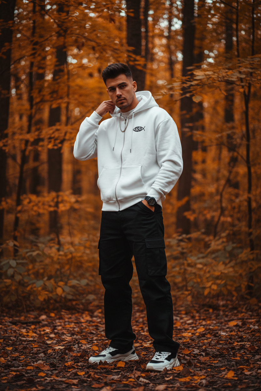 Herren Oversize Zipper Hoodie mit Jesusmotiv – ESTID Glaube & Style – Clothes – ESTID
