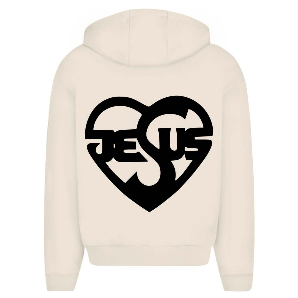 Herren Oversize Zipper Hoodie mit Jesusmotiv – ESTID Glaube & Style Ansicht 12 – Clothes – ESTID