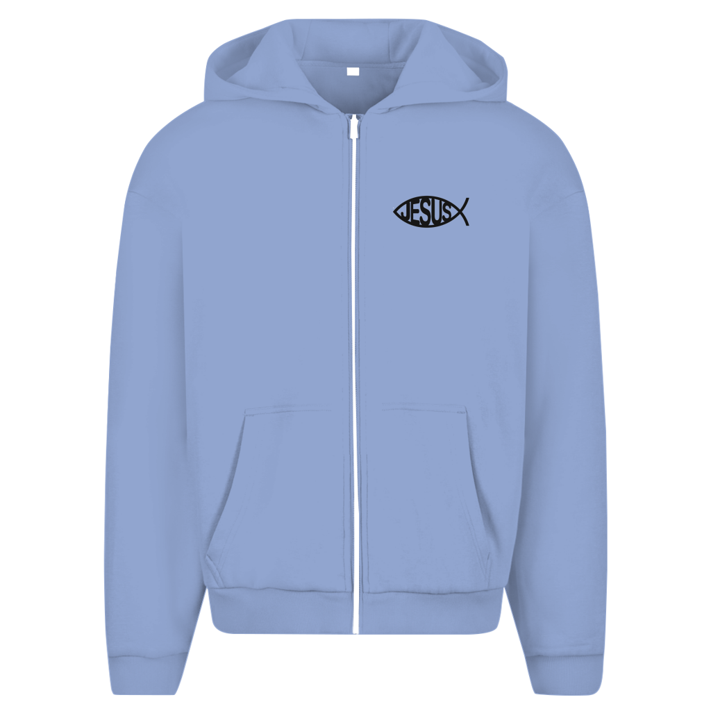 Herren Oversize Zipper Hoodie mit Jesusmotiv – ESTID Glaube & Style Ansicht 13 – Clothes – ESTID