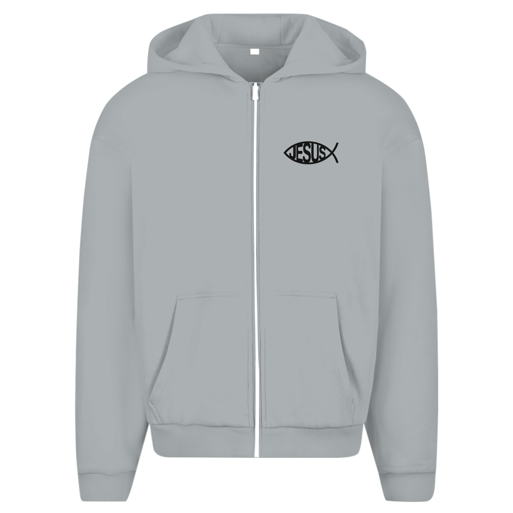 Herren Oversize Zipper Hoodie mit Jesusmotiv – ESTID Glaube & Style Ansicht 15 – Clothes – ESTID