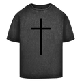 Oversize Washed T-Shirt kreuz – Clothes – ESTID
