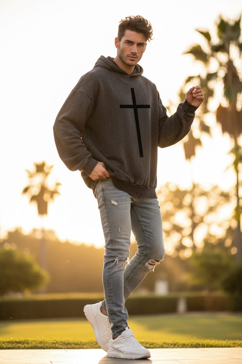 Heavyweight Washed Oversize Unisex Hoodie | Christian Streetwear