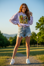 Damen Cropped Hoodie „Adventure Together“ | Sustainable Streetwear Ansicht 8 – Clothes – ESTID