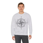 Kompass-Rose Sweatshirt – Nautik Crewneck für Reisende & Entdecker Ansicht 40 – Sweatshirt – ESTID
