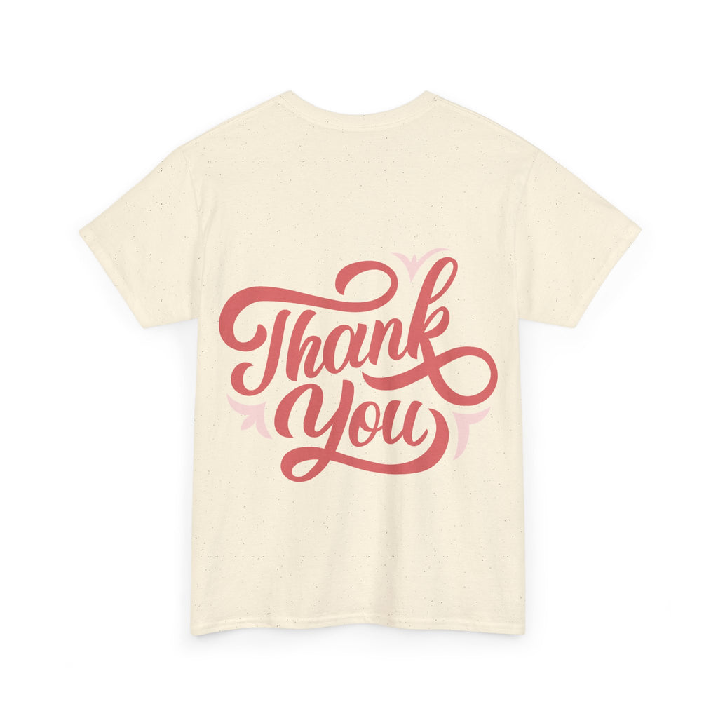 Statement T-Shirt Damen | „Thank You“ Rücken-Print Ansicht 26 – T-Shirt – ESTID