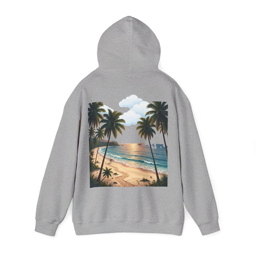 Urlaub Hoodie – Tropischer Palm Sunset Kapuzenpullover