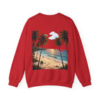 Tropical Palm Sunset Sweatshirt – Beach Vacation Crewneck