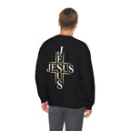 Faith Over Fear Crewneck Sweatshirt – Christliches Kreuz & Jesus Pullover