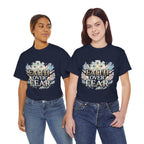 Faith Over Fear T-Shirt – Inspirierendes christliches Shirt mit Kreuz & Wolken
