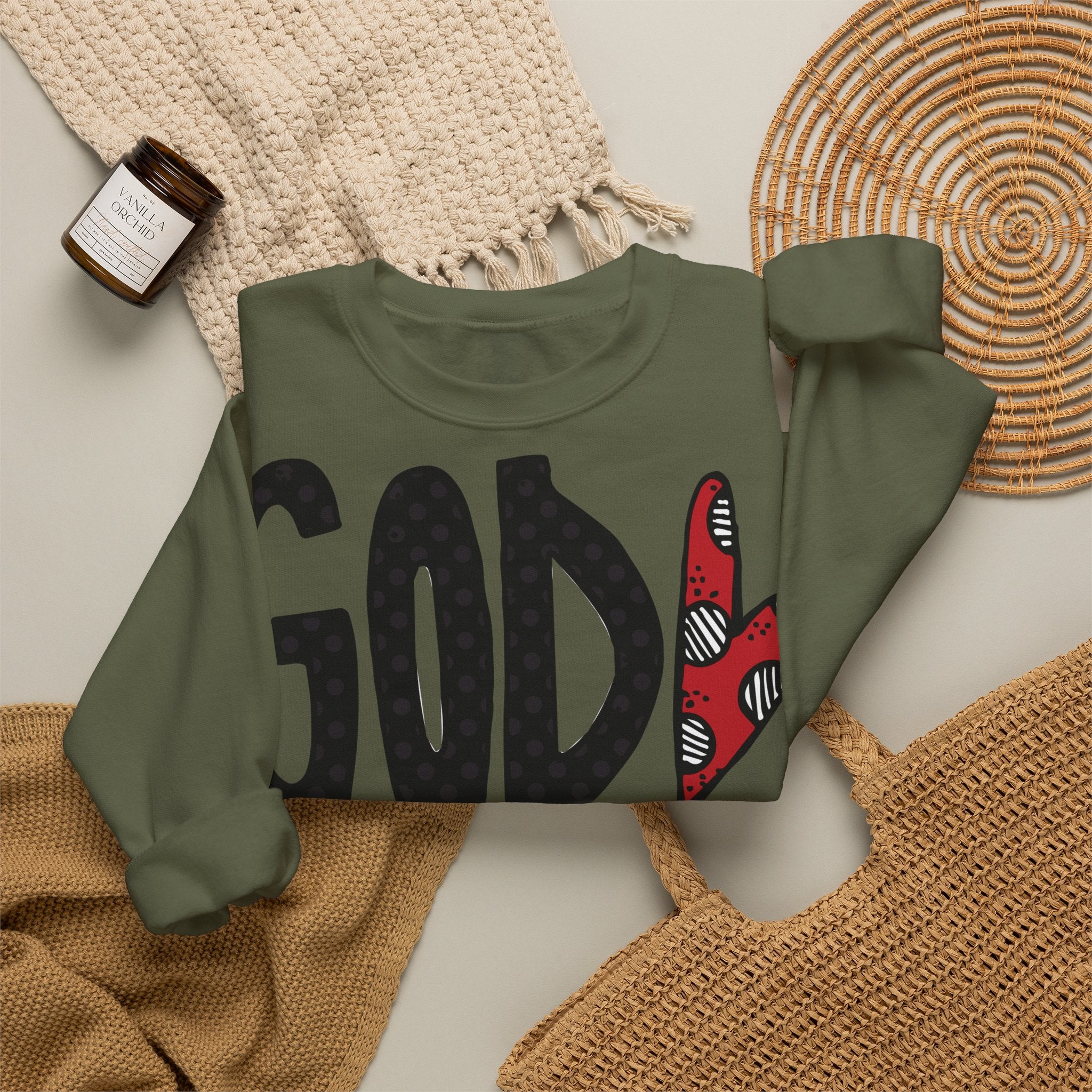 Gott liebt Seine Kinder Sweatshirt – Faith-Crewneck für Kinder und Familie Ansicht 30 – Sweatshirt – ESTID