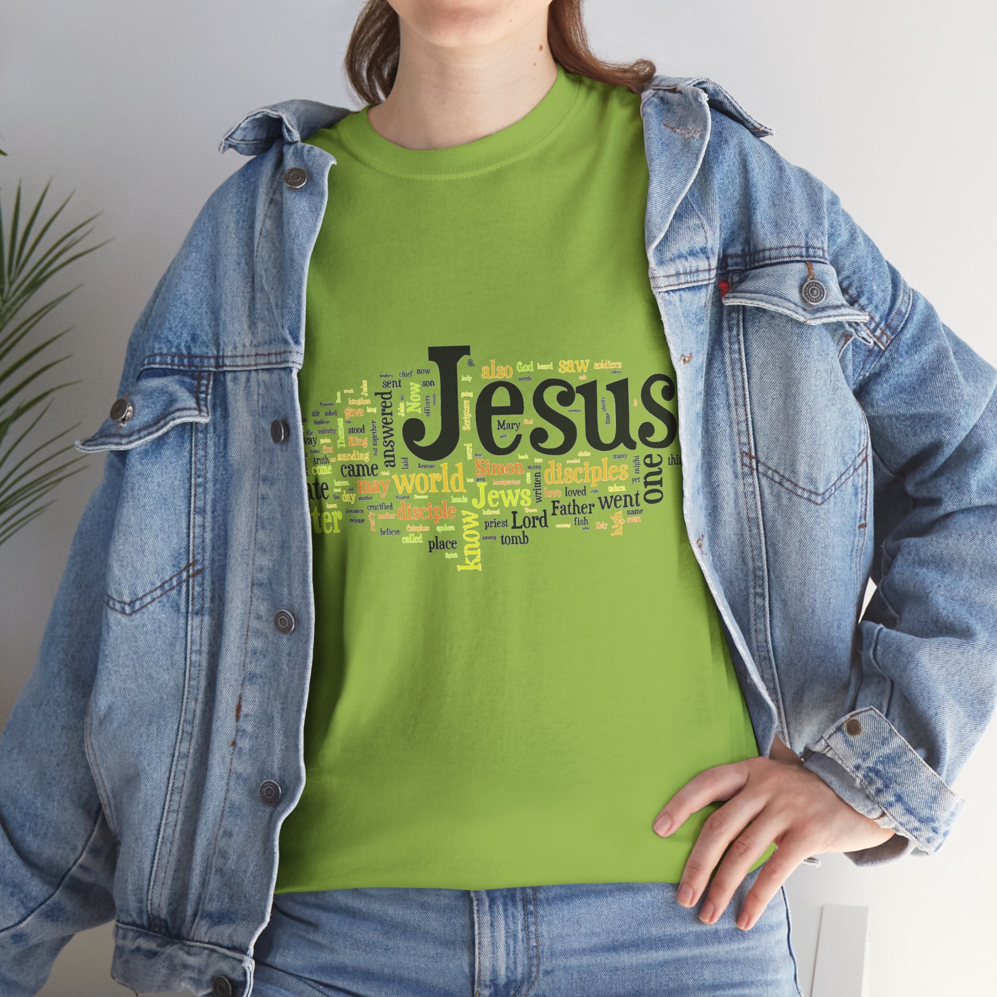 ESTID Unisex Shirt | Jesus Fisch Bibel Wortwolke Ansicht 41 – T-Shirt – ESTID