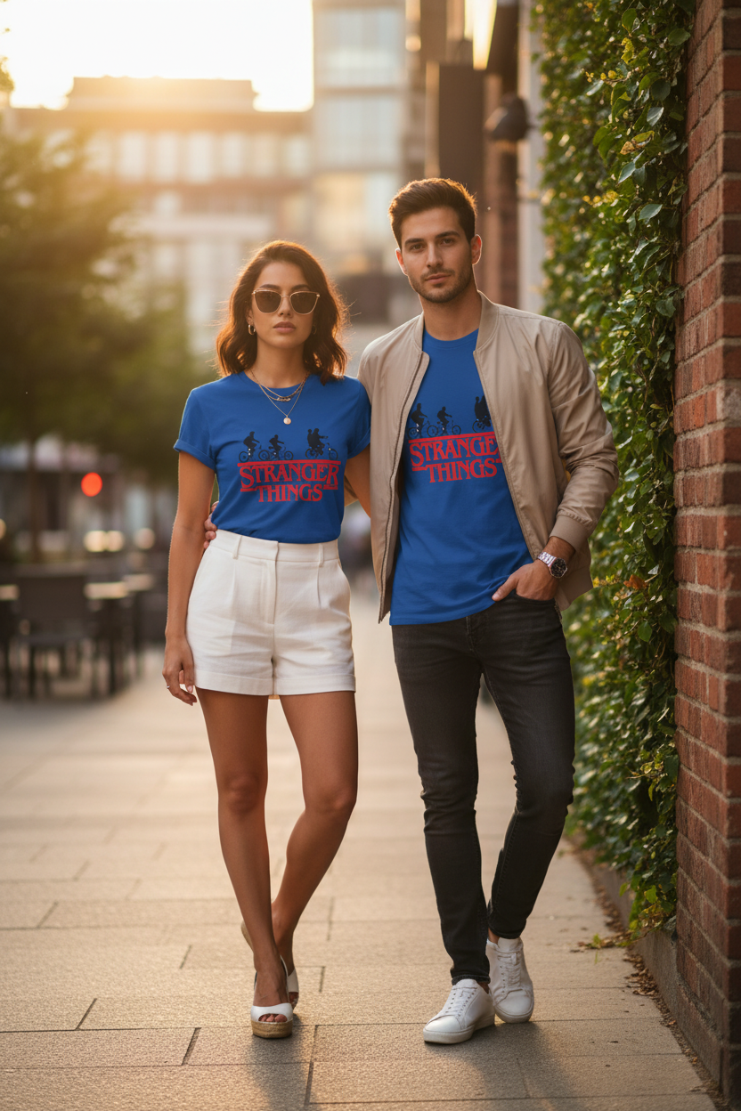 ESTID Unisex Shirt | Stranger Things Retro-Print Ansicht 6 – T-Shirt – ESTID