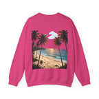 Tropical Palm Sunset Sweatshirt – Beach Vacation Crewneck
