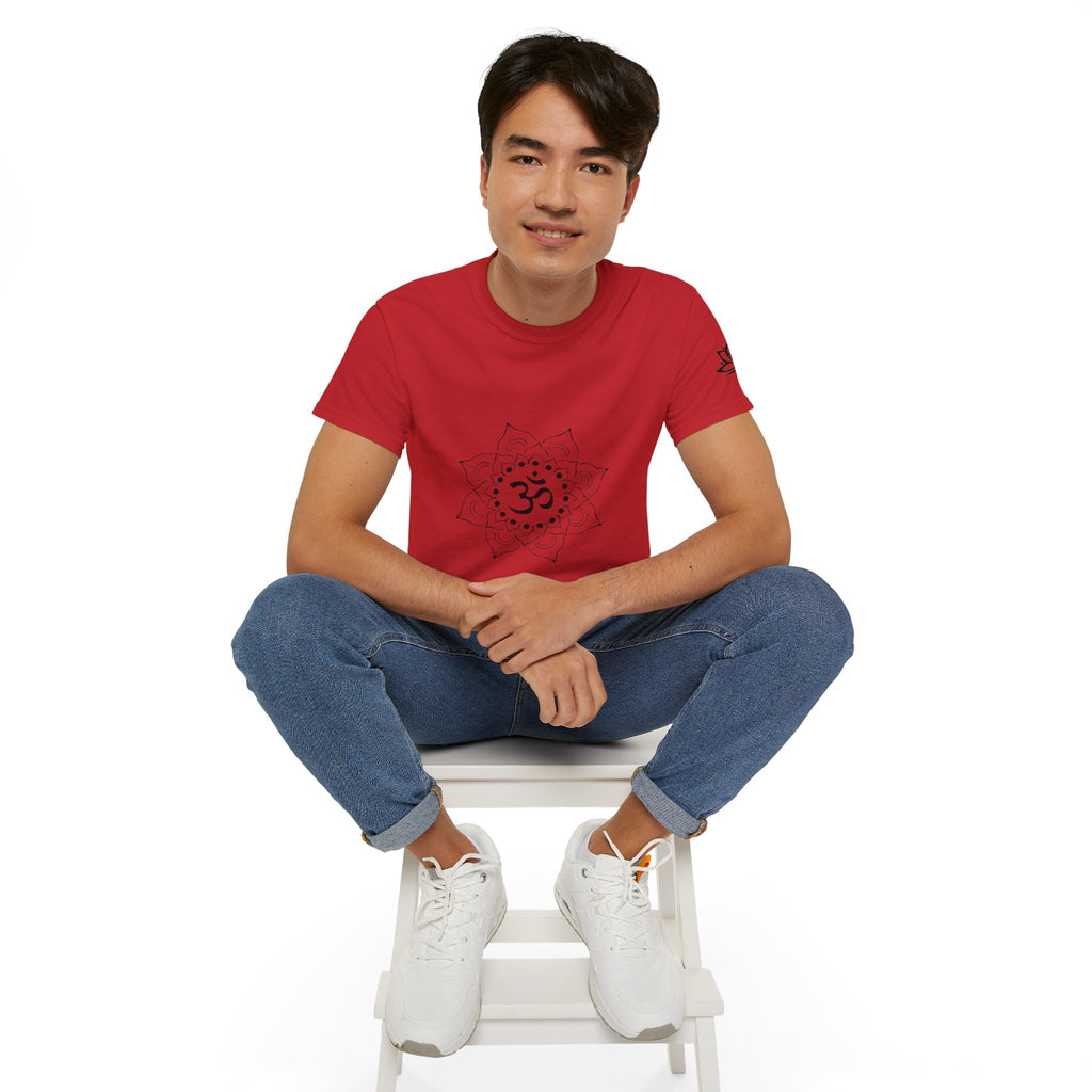 Spiritual Om Mandala Bio-Baumwoll T-Shirt | Damen & Herren Ansicht 30 – T-Shirt – ESTID