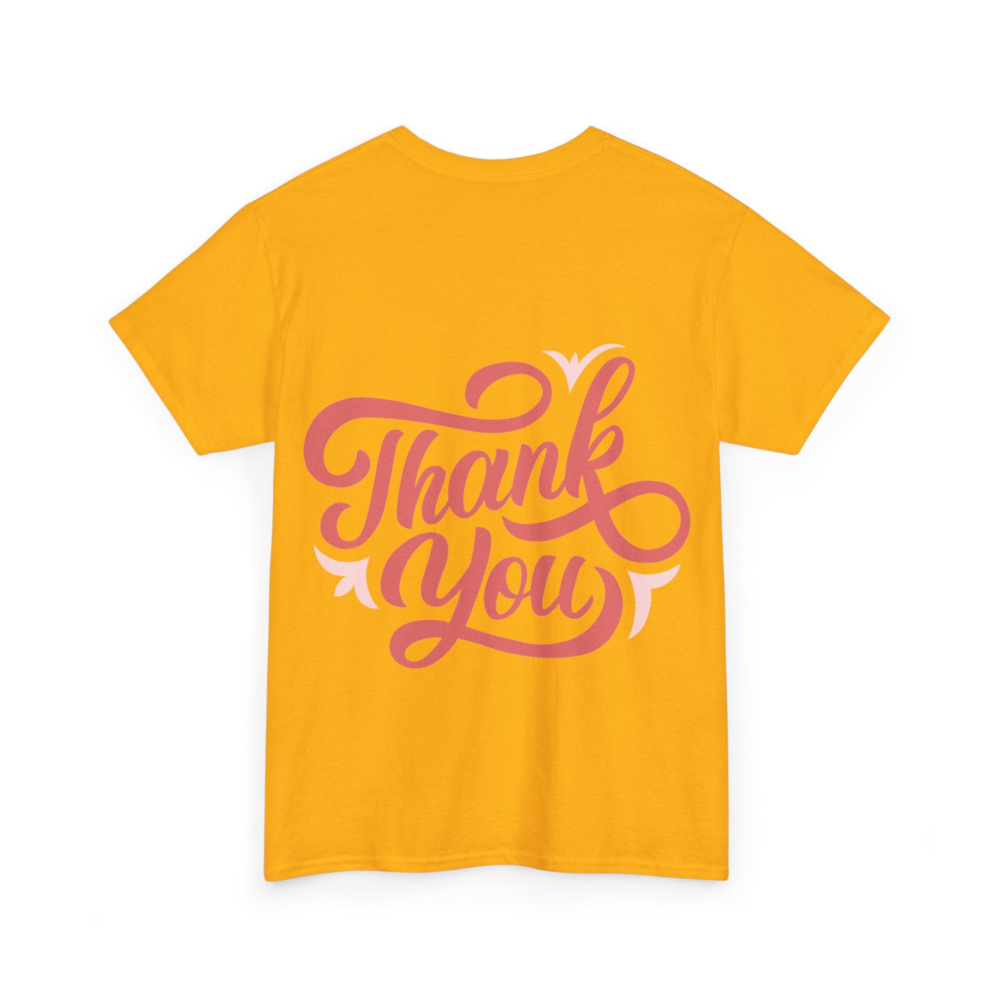 Statement T-Shirt Damen | „Thank You“ Rücken-Print Ansicht 27 – T-Shirt – ESTID