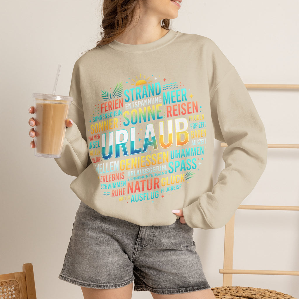 Tropical Palm Sunset Sweatshirt – Beach Vacation Crewneck