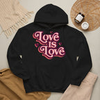 Love Is Love Hoodie – Retro Herz Pride Kapuzenpullover Ansicht 25 – Hoodie – ESTID