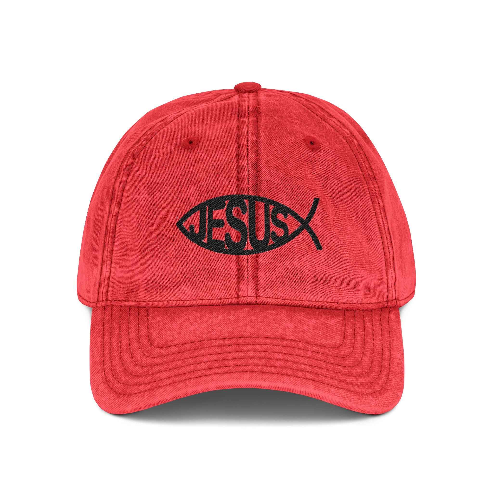 Christliche Vintage Twill Cap im Washed-Look ESTID Ansicht 4 – Hats – ESTID