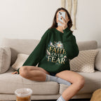 Faith Over Fear Crewneck Sweatshirt – Christliches Kreuz & Jesus Pullover