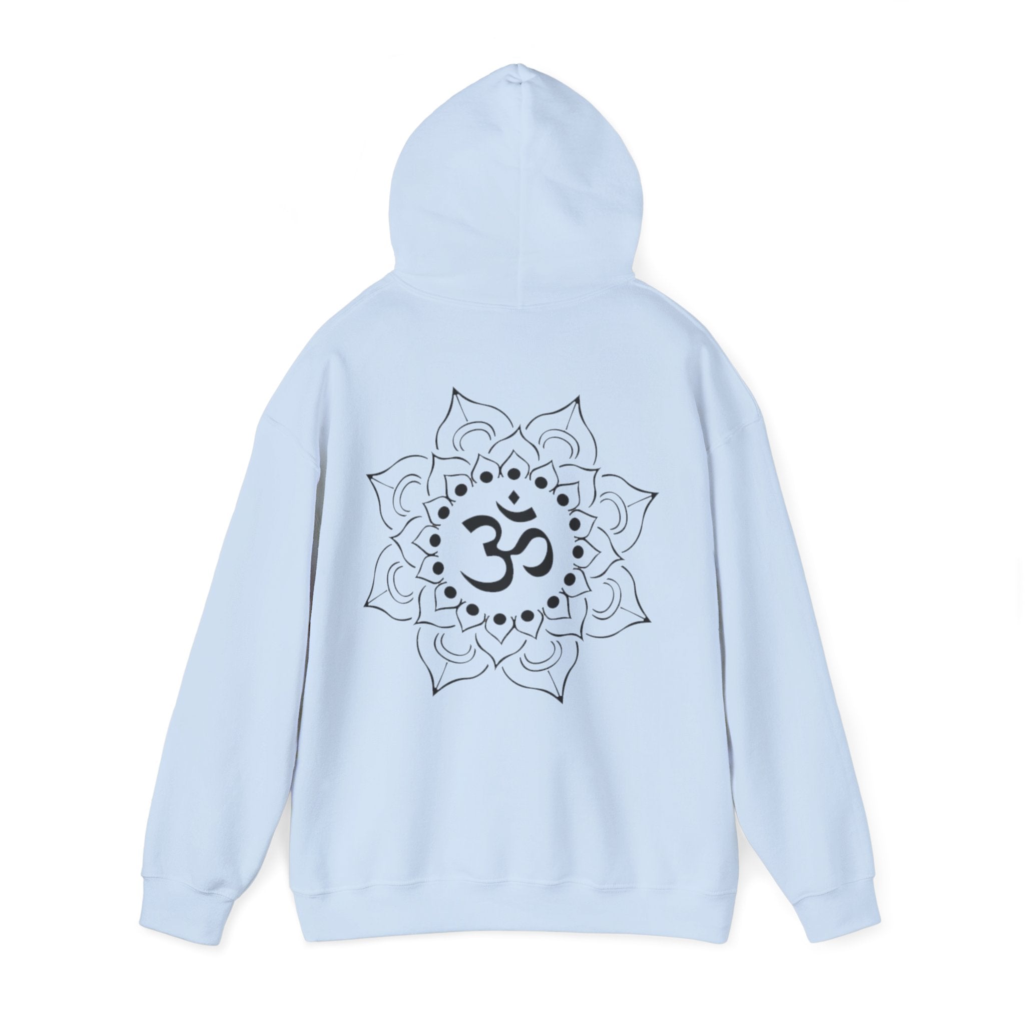Lotus-Mandala-Hoodie mit Om-Symbol – Spirituelles Yoga-Sweatshirt ESTID Ansicht 17 – Hoodie – ESTID