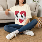Herz‑Hände T-Shirt – Eye Peek Herz Grafik Tee Ansicht 21 – T-Shirt – ESTID