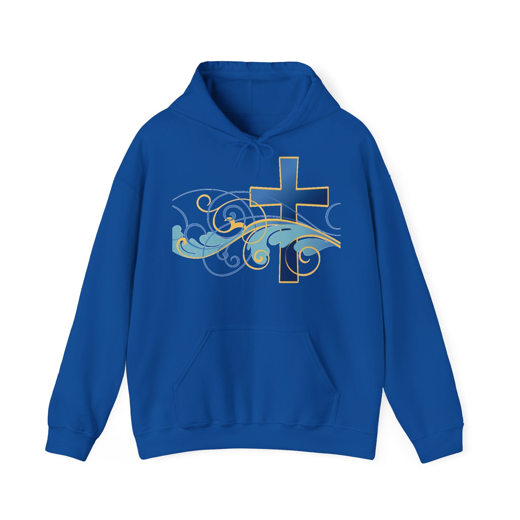 Gott liebt seine Kinder Kapuzenpullover – Cross Hoodie mit handschriftlicher Botschaft Ansicht 12 – Hoodie – ESTID